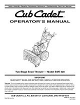 Cub Cadet SWE 528 User manual