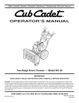Cub Cadet WE 26 User manual