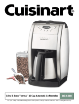 Cuisinart Grind & Brew Thermal DGB-600 User manual