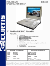 Curtis DVD8009 User manual