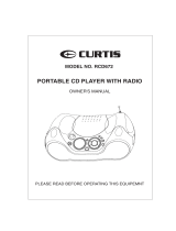 Curtis RCD672 User manual