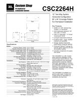 Custom Brackets CSC2264H User manual