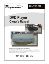 CyberHome Entertainment TV DVD Combo CH-DVD 300 User manual
