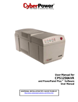 CyberPower Systems CPS1250AVR User manual