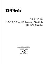 D-Link DES-3208 User manual