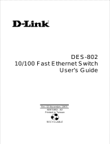 D-Link DES-802 User manual
