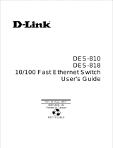 D-Link DES-818 User manual