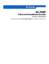 D-Link Express Ethernetwork DI-704P User manual