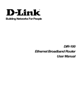 Dlink Ethernet Broadband Router DIR-100 User manual