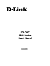 D-Link DSL-360T User manual