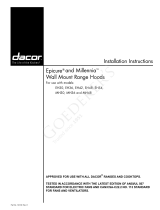 Dacor MH3012S User manual
