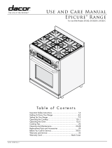 Dacor Epicure ER30D User manual