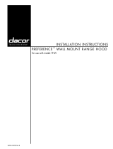 Dacor Preference PHW User manual