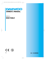 Daewoo DSB-F154LH User manual