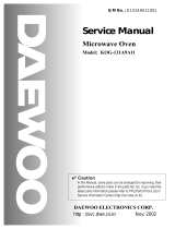 DAEWOO ELECTRONICS KOG-131A9A11 User manual