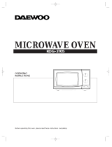 DAEWOO ELECTRONICS kog 3705 User manual