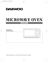 DAEWOO ELECTRONICS kor 634 r User manual