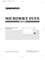 DAEWOO ELECTRONICS KOR-63RA User manual