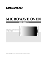DAEWOO ELECTRONICS KQG-868G7S User manual