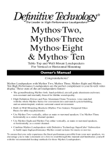 Definitive Technology Mythos 10 User manual