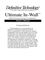 Definitive Technology UIW 94/A User manual