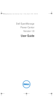 Dell OpenManage Power Center Version 1.0 User manual