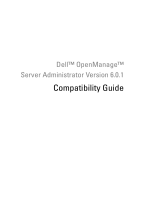 Dell OpenManage Server Administrator Version 6.0.1 User guide