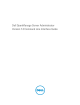 Dell OpenManage Server Administrator Version 7.3 Command Line Interface Guide