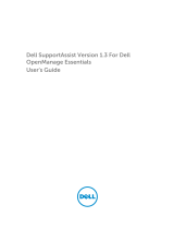 Dell SupportAssist Version 1.3 For OpenManage Essentials User manual