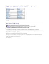 Dell Precision M4400 User manual