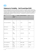 Dell PowerEdge R630 Statement of Volatility