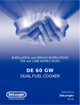 DeLonghi Cooktop DE 60 GW User manual
