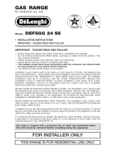 DeLonghi DEFSGG 24 SS User manual