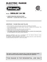 DeLonghi DEGLSC24SS User manual