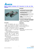 Delta Electronics Multimode SFP Transceiver LCP-1250A4FDRx User manual