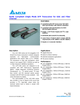 Delta Electronics Multi-Rate CWDM SFP Transceiver LCP-1250 CWDM User manual