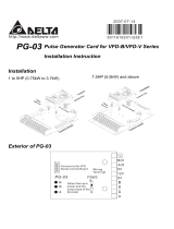 Delta Electronics Pulse Generator Card PG-03 User manual