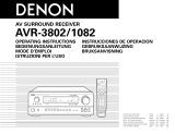 Denon AVR-1082 User manual