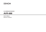 Denon AVR-688 User manual