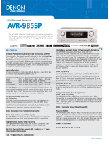 Denon AVR-985SP User manual