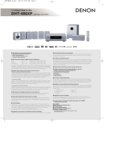 Denon DHT-486XP User manual