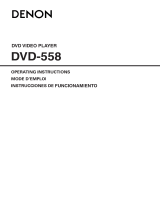 Denon DVD558 User manual