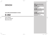 Denon S-302 User manual