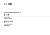 Denon S32 User manual
