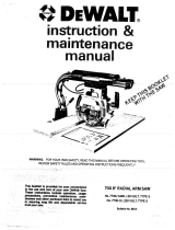 DeWalt 7700-01 User manual