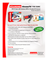 Diamond Multimedia PVR550RCPCI User manual