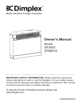 Dimplex DFB6016 Owner's manual