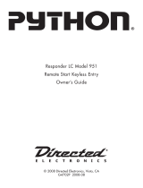 Directed Electronics Python 951 User manual