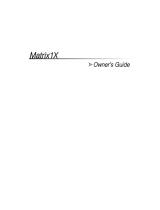 Clifford MATRIX 1X User manual