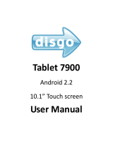 Disgo Tablet 7900 User manual